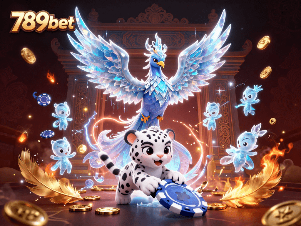 Experience the magic of 789bet with a lively 3D illustration featuring enchanting characters and casino elements.