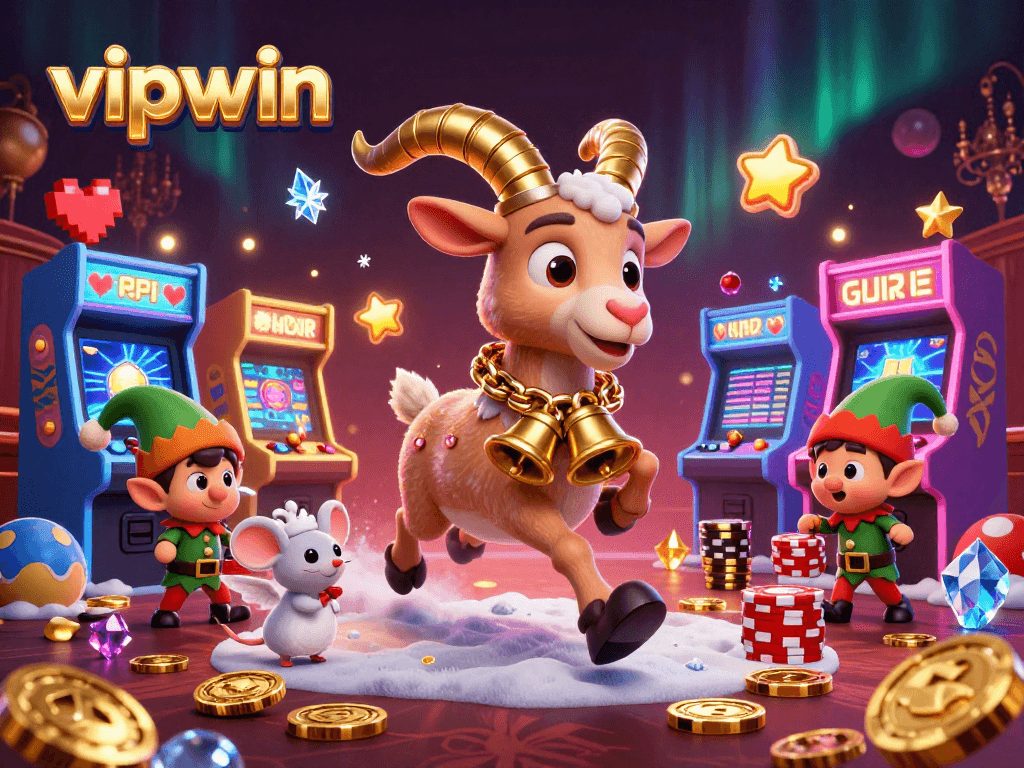 Experience exhilarating wins at vipwin, featuring a lively holiday-horror casino scene with vibrant characters.