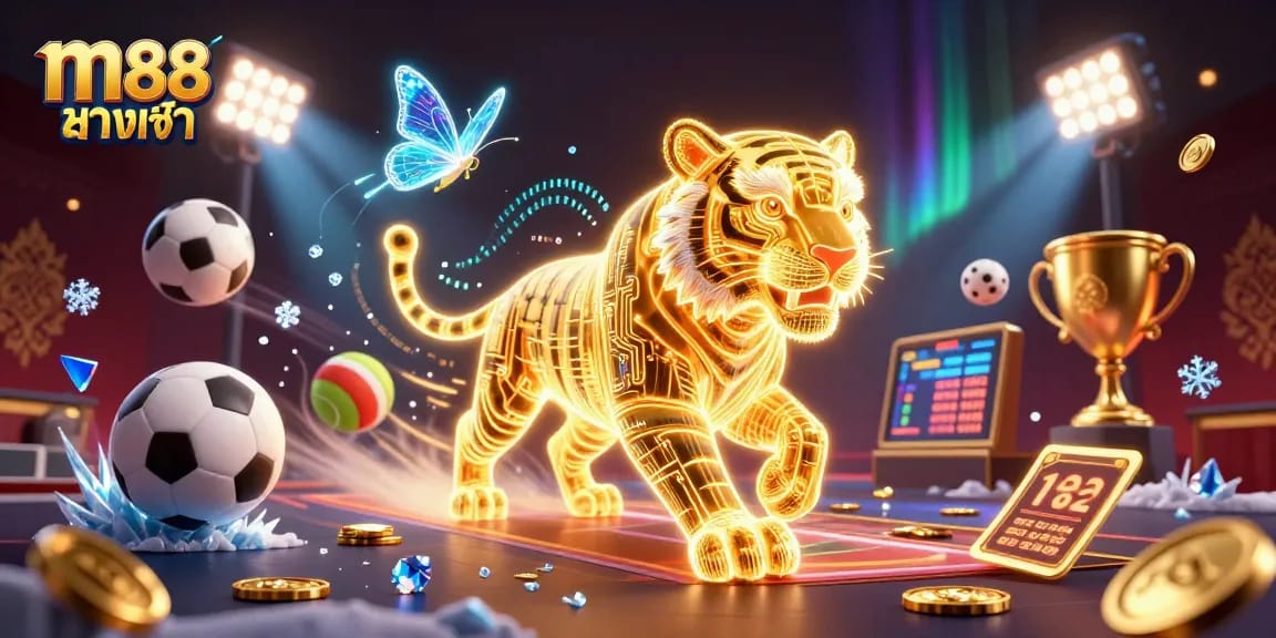 ม88 ทางเข้า เล่นคาสิโนออนไลน์สุดตื่นเต้นผ่านภาพเขียน 3D ที่แสดงถึงบรรยากาศของคาสิโน