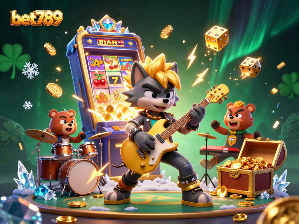 Celebrate exciting wins with bet789 at a dynamic casino-themed scene showcasing thrilling gameplay elements.