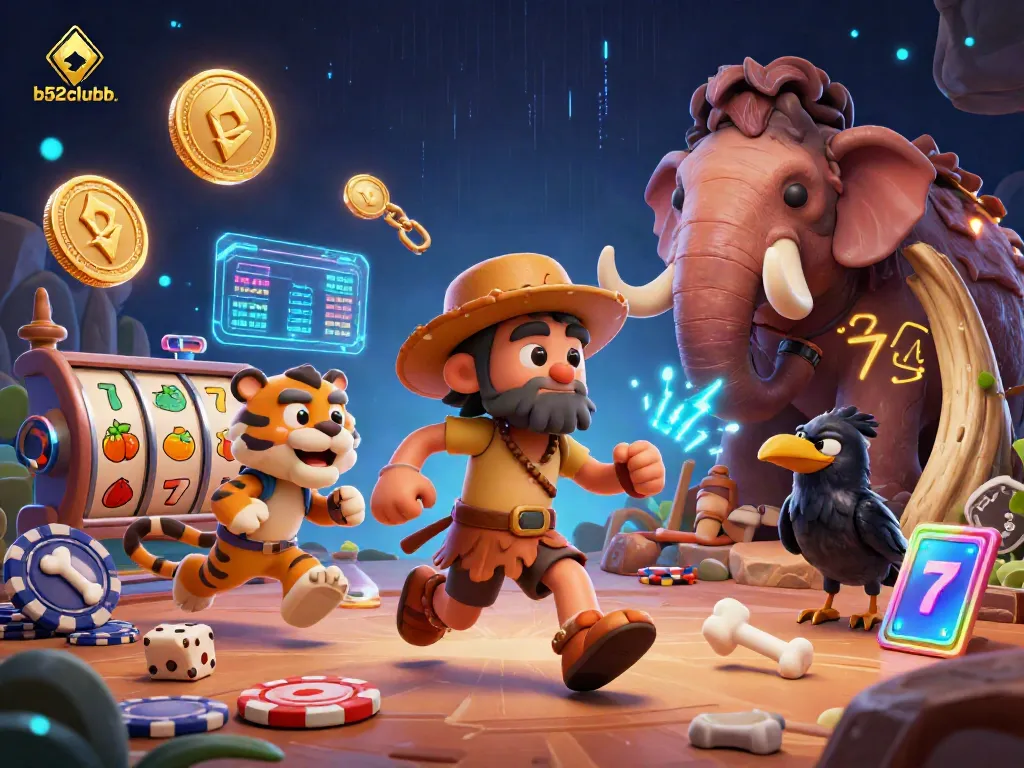 Place your bets and enjoy exciting gameplay at b52clubb's prehistoric casino filled with dazzling slots.