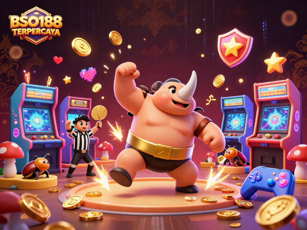 Engage in thrilling gameplay at BSO188 TERPERCAYA, where luck rolls with golden coins.