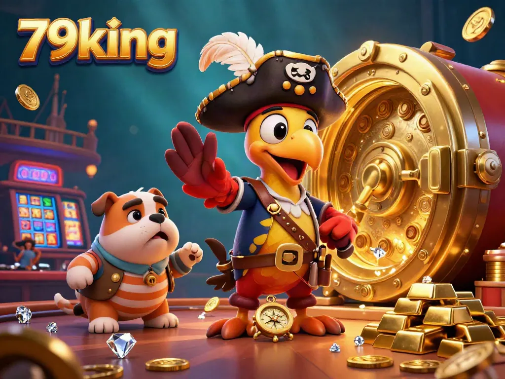 Engage with the vibrant world of 79king showcasing the pirate crew in a fantasy casino.