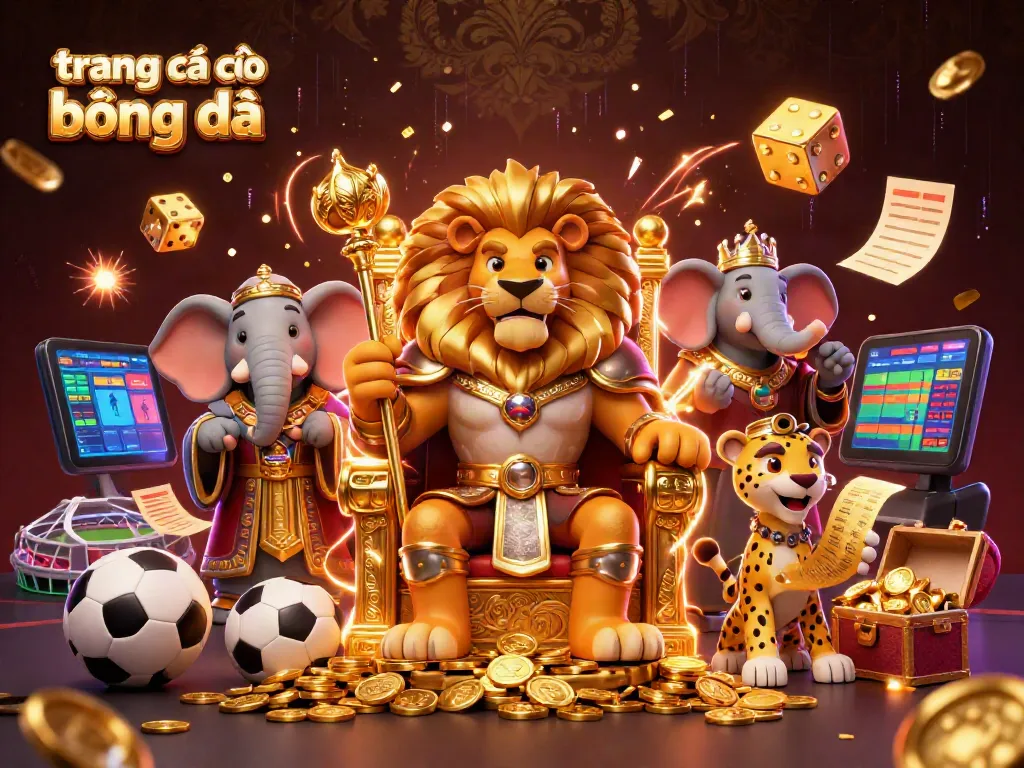 Winning strategies on trang cá cược bóng đá with sports betting elements and dynamic characters.