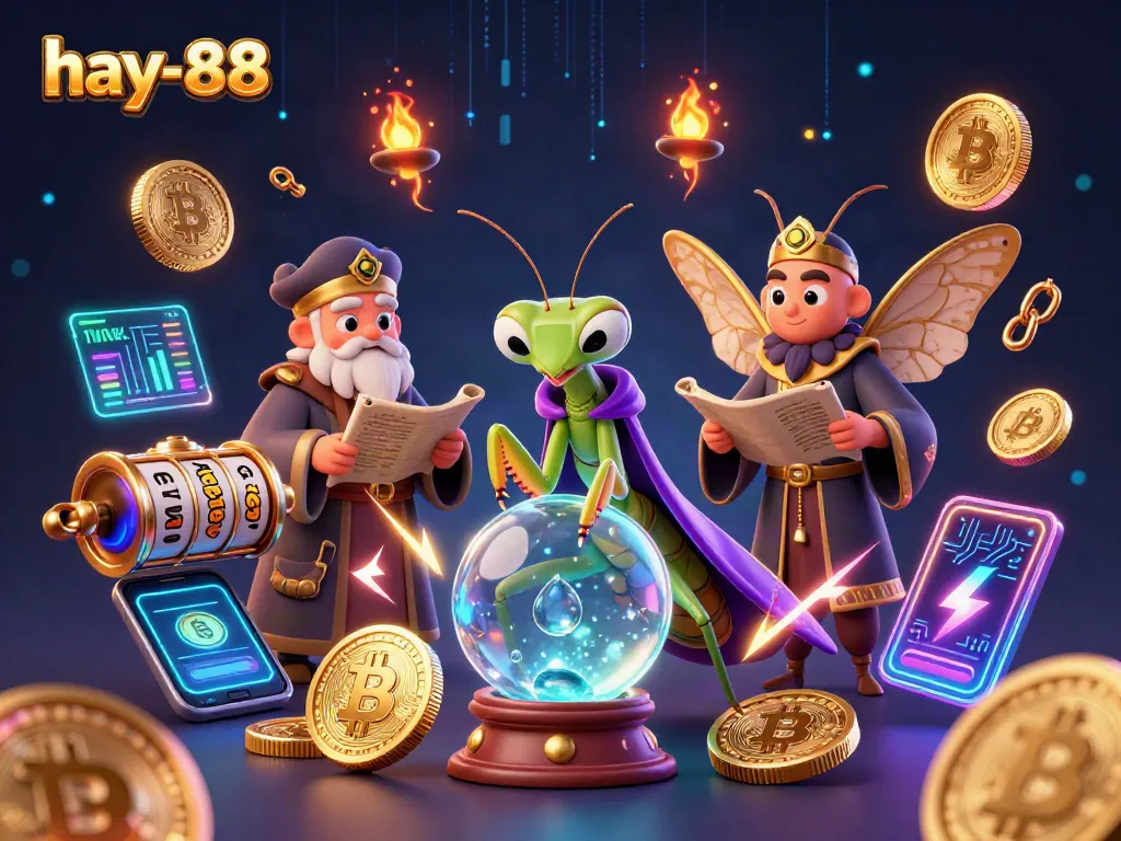 Engage with the vibrant world of hay-88 as the fortune teller reveals exciting slot opportunities in a mystical casino.