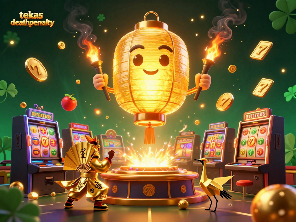 Engage with the immersive texasdeathpenalty slot gaming experience featuring vibrant golden imagery and animated elements.