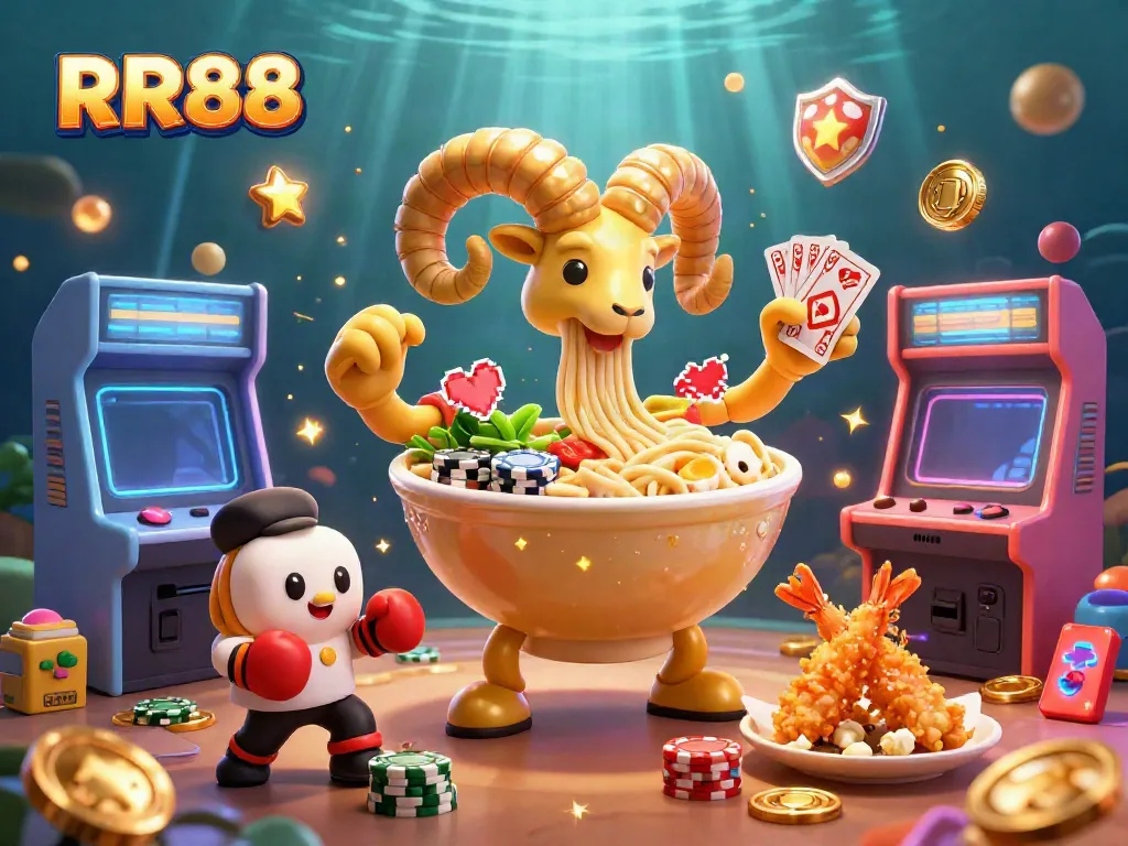 Join the fun with RR88's casino confrontation featuring spirited characters and vibrant gaming elements.