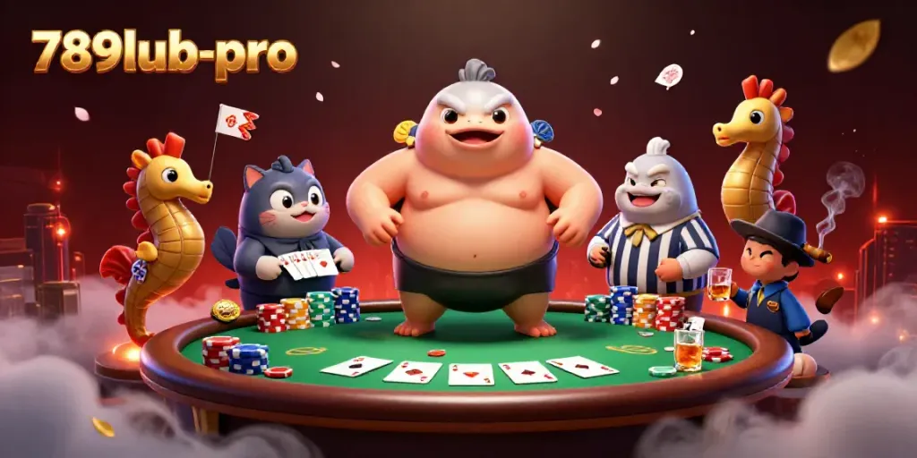 Win big with 789lub-pro's vibrant underwater casino scene featuring a puffed up fugu and engaging live atmosphere.