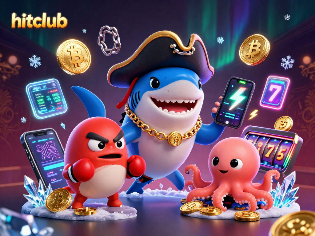 Engage in exhilarating slot action at hitclub with a lively pirate shark, boxing pufferfish, and treasure-holding octopus.