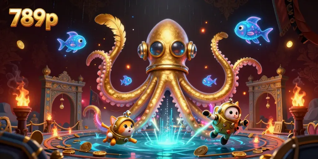 Engage with exciting games at 789p, featuring vibrant casino elements and underwater themes.