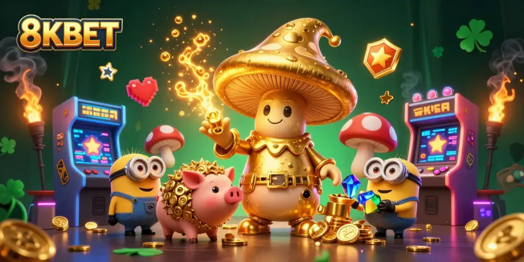Experience thrilling gameplay at 8KBET with magical gold transformations and treasure hunting.