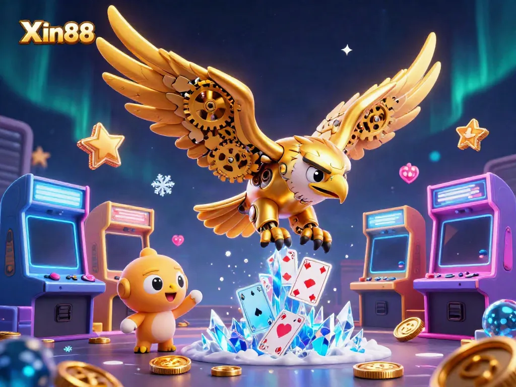 Win big with Xin88 while enjoying a thrilling casino experience filled with vibrant holographic cards and engaging gameplay.