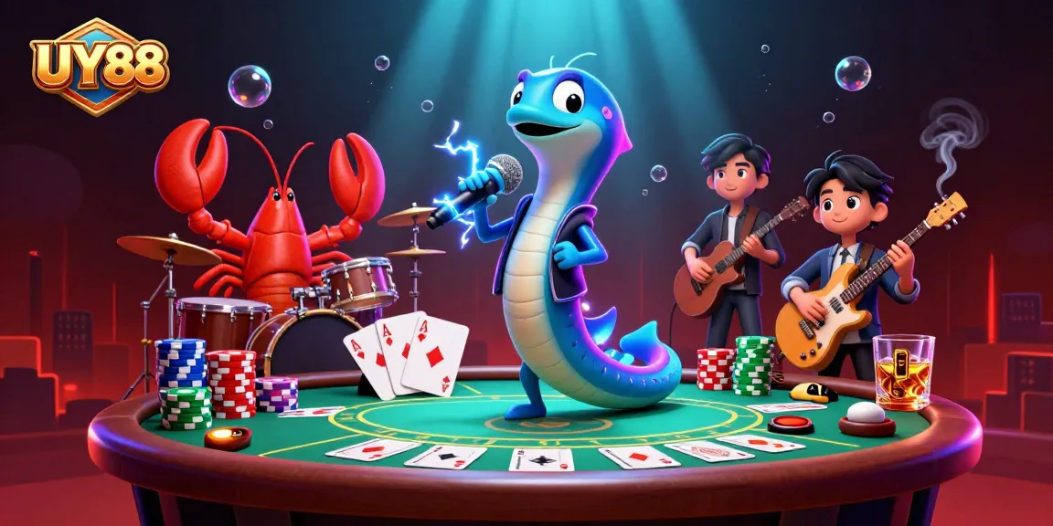 Experience high-energy gaming at UY88 with a vibrant underwater casino scene.