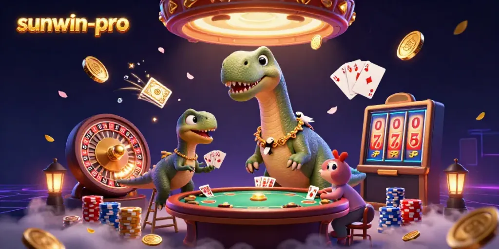 Experience excitement at sunwin-pro casino with thrilling games and animated 3D characters.
