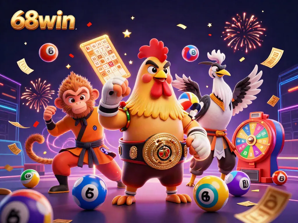 Engage in thrilling gameplay at 68win with vibrant lottery balls and exciting prizes