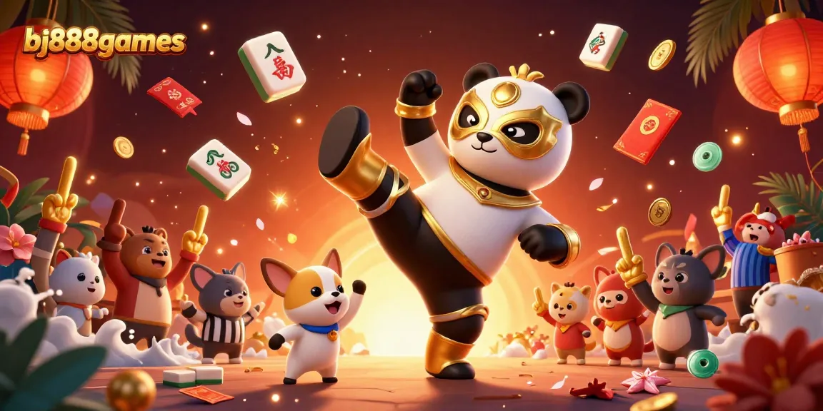 Engage with exciting 3D casino illustrations showcasing bj888games, featuring dynamic characters and gambling elements.