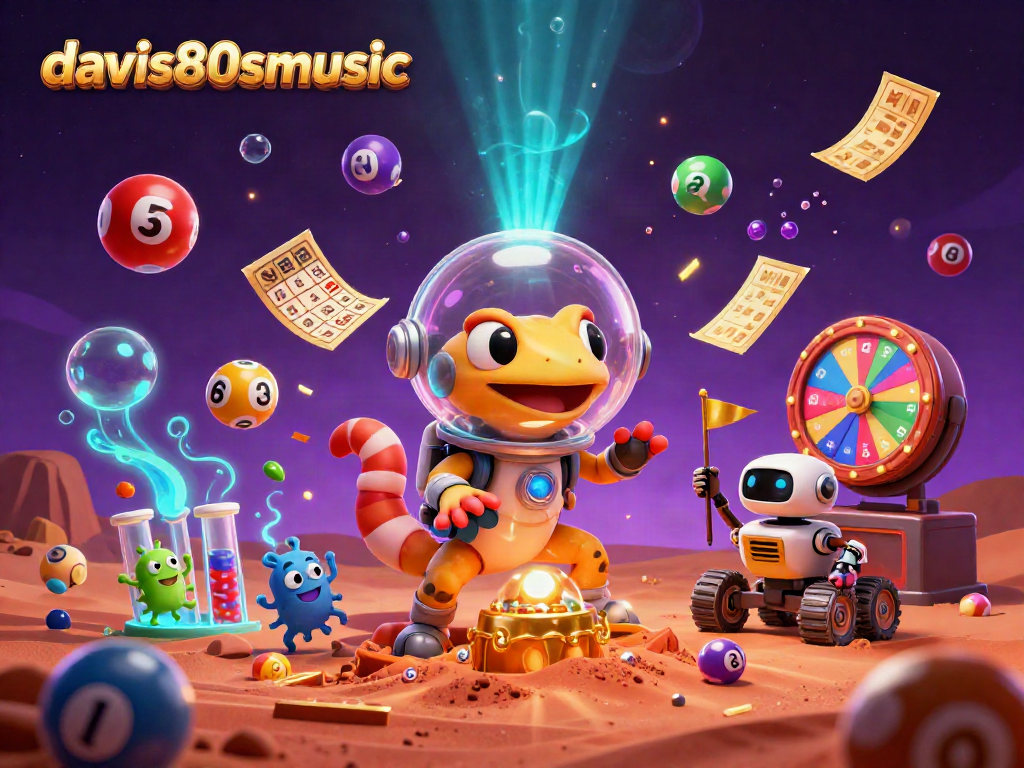 Enjoy thrilling experiences with davis80smusic as a Martian gecko uncovers a vibrant casino scene.