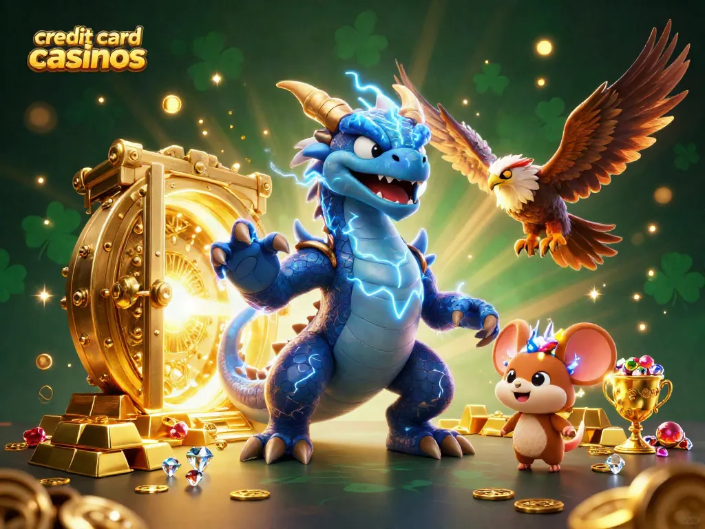 Engage in thrilling gameplay with top credit card casinos featuring iconic gaming elements.