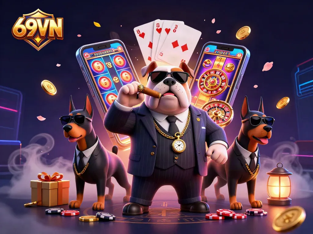 Experience thrilling gaming action at 69VN with exciting slot games and engaging characters.