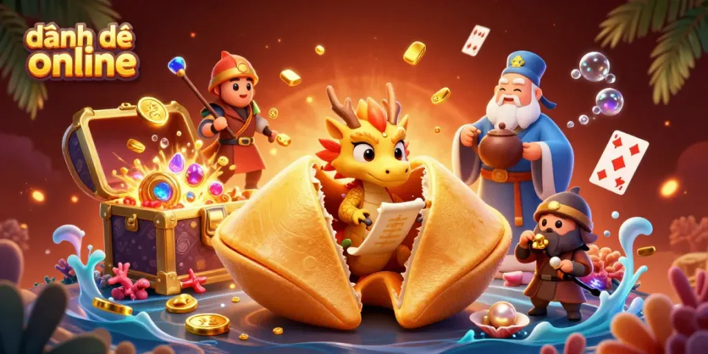 Explore the world of đánh đề online with a vibrant 3D scene full of fortune and excitement.
