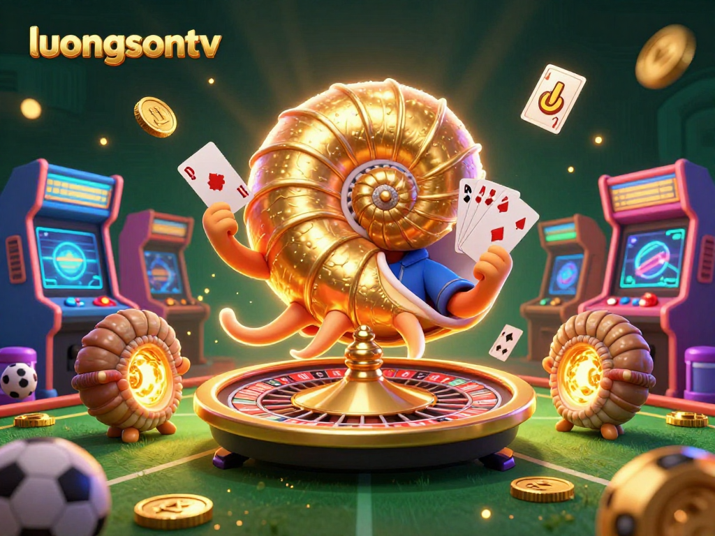 Experience thrilling betting action with luongsontv's vibrant 3D sports-themed illustration.