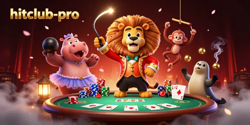 Experience hitclub-pro's vibrant casino scene with animated characters and dynamic betting elements.