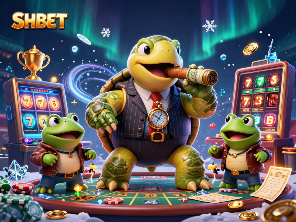 Experience thrilling gameplay at SHBET with our vibrant 3D casino illustration showcasing dynamic action and rich details.
