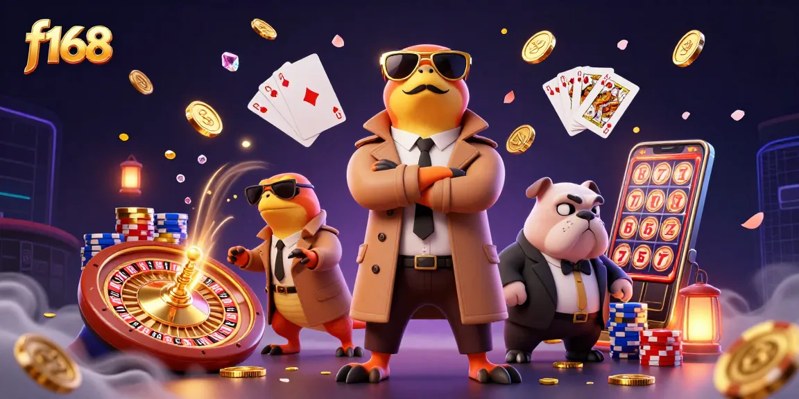 Join the excitement at f168 with cartoon raptors entering a VIP casino lounge.