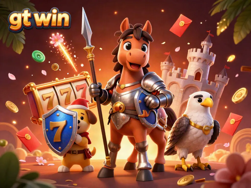 Experience thrilling action with gt win at a dynamic online casino scene featuring engaging characters.