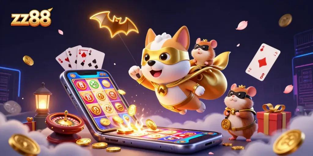 Win big with zx88 in this dynamic online casino world featuring gold coins and action-packed games.