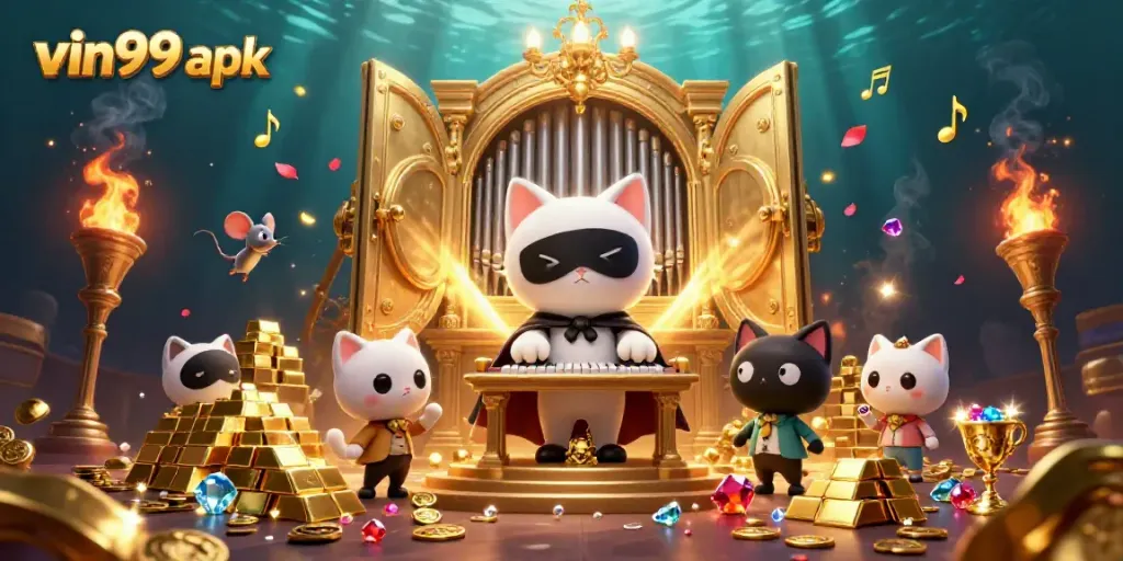 Experience casino excitement with the vin99 apk through vibrant gaming elements and fun character interactions.