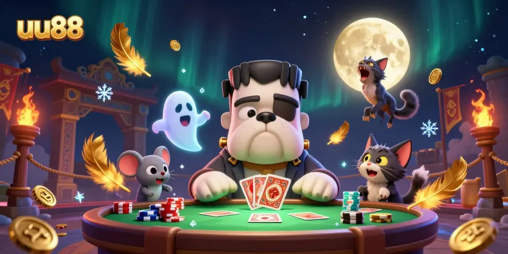 Experience thrilling gaming sessions at uu88 with a monster dealer, ghost mouse, and golden moon.