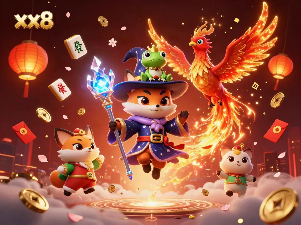 Experience exciting gameplay at xx8 with enchanting characters in a vibrant casino scene.